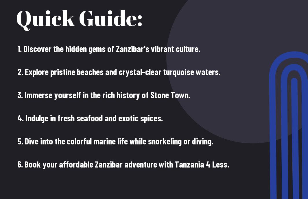 Zanzibar Life Unveiled - A Guide To Experiencing The Magic Of Tanzania's Island Paradise Visit Tanzania 4 Less